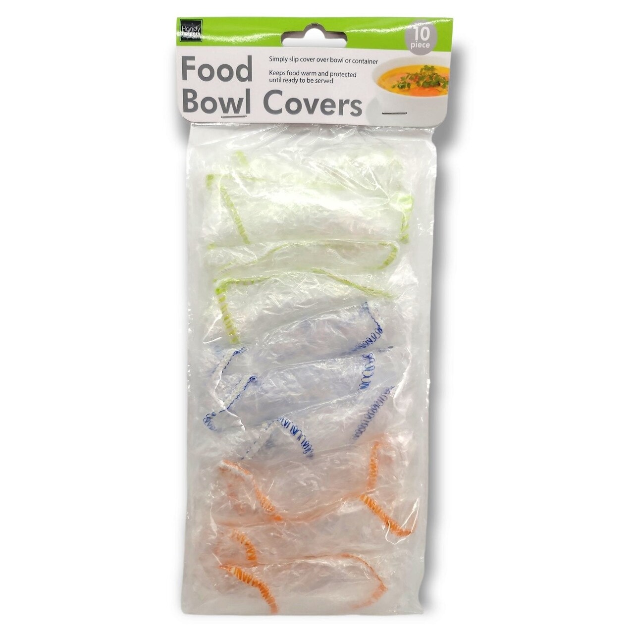 Handy Housewares 10-Piece Reusable Fitted Food Bowl Cover Set - Includes 3 Sizes Fitting From 7" to 14" Bowls